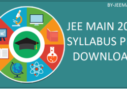 JEE Main Syllabus 2019