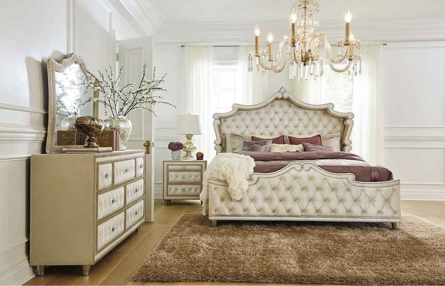 Bedroom with Gold
